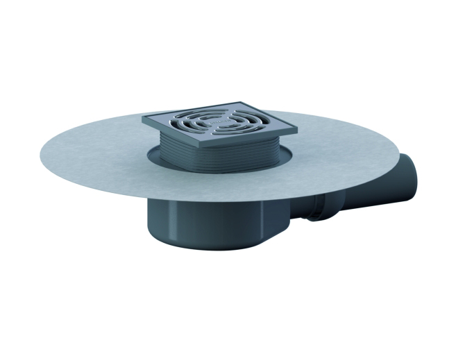 DALLMER Bodenablauf DallDrain Pure OM,  DN 50, 120 x 120 mm 517562