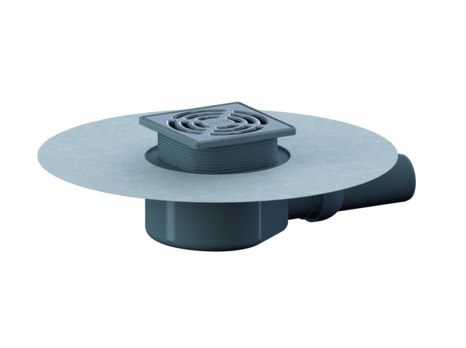 DALLMER Bodenablauf DallDrain Select  OM, DN 50, 120 x 120 mm 517579