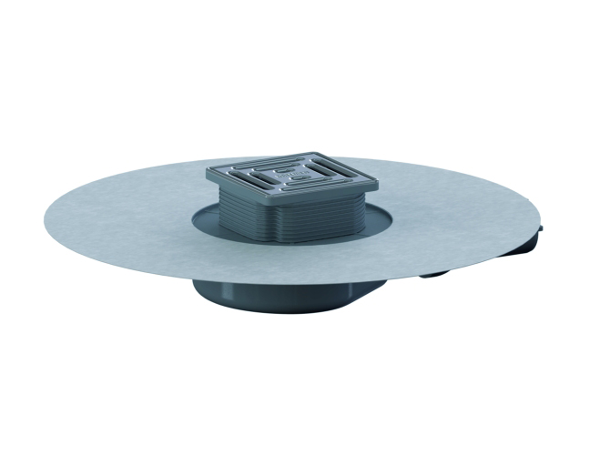 DALLMER Bodenablauf DallDrain Select  Plan OM, DN 40, 100 x 100 mm 517593