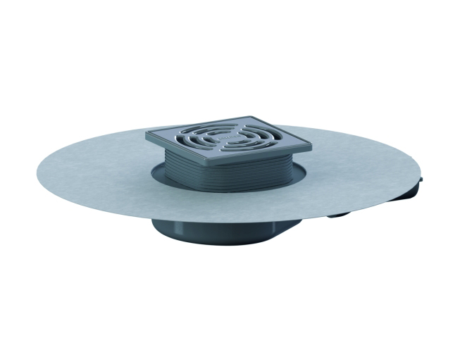 DALLMER Bodenablauf DallDrain Select  Plan OM, DN 40, 120 x 120 mm 517616