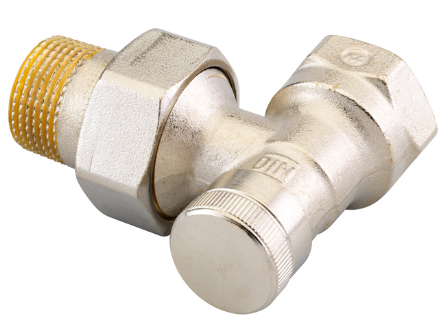 Danfoss Ruecklaufverschraubung RLV 20 R 3/4 Eck vernickelt 003L0145