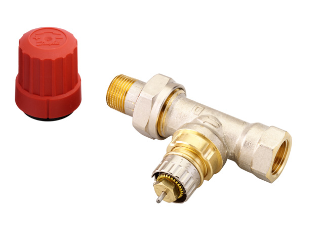 Danfoss Ventilgehaeuse RA-N 10 R 3/8 Durchgang matt vernickelt 013G0032
