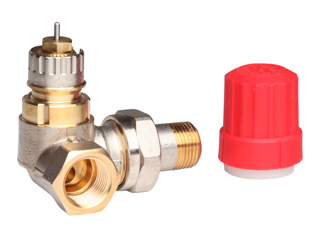 Danfoss Ventilgehaeuse RA-N 10 R 3/8 WE links matt vernickelt 013G0232