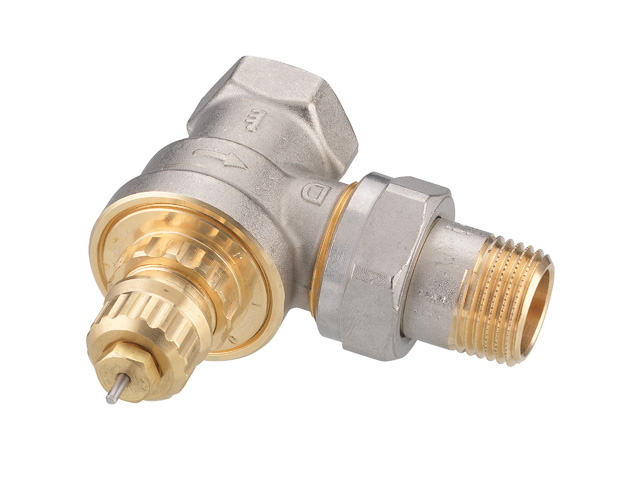 Danfoss Ventilgehaeuse RA- 15 R 1/2 Eck matt vernickelt 013G1676