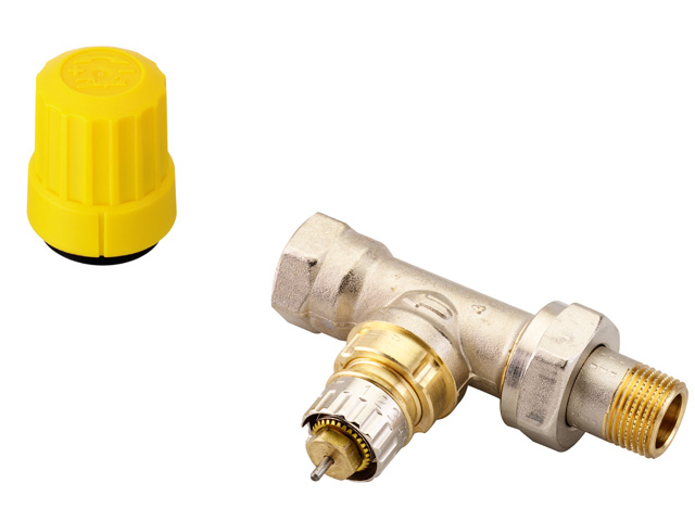 Danfoss Ventilgehaeuse RA-UR 10 R 3/8 Durchgang matt vernickelt 013G3298
