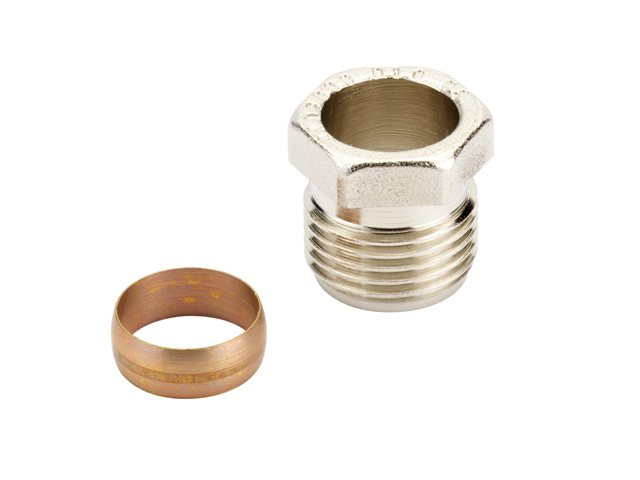 Danfoss Klemmverbinder R 1/2 A auf 16mm fuer Stahl- und Kupferrohre 013G4116