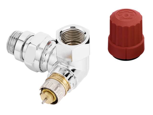 Danfoss Radiator valve RA-NCX 15 R 1/2 WE left chrome-plated 013G4240
