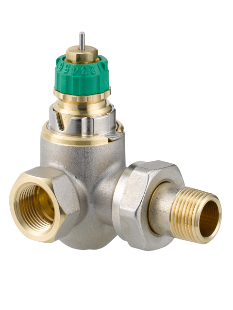 Danfoss Dynamic Valve RA-DV 10 pressure independent, R 3/8, WE right, nickel plated 013G7717
