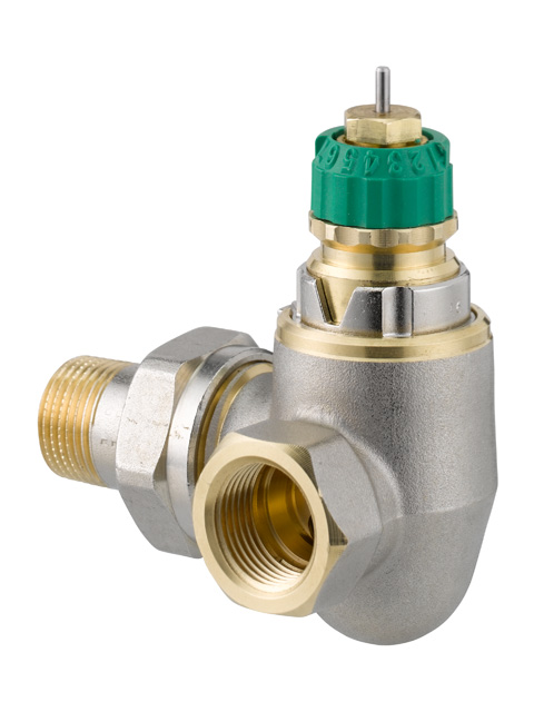 Danfoss Dynamic Valve RA-DV 10 pressure independent, R 3/8, WE left, nickel plated 013G7718
