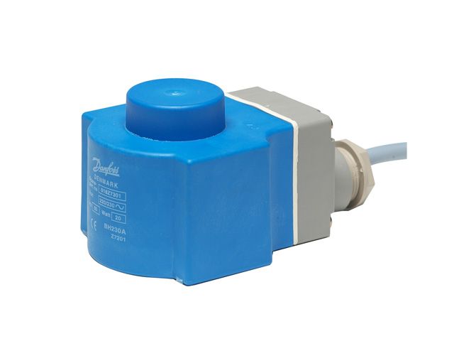 Danfoss Spule fuer Magnetventil mit eingeb. Gleichrichter 230 V 50 Hz 20W 018F7301