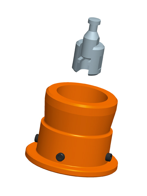Danfoss Adapter for new valve series DN 65-80&old AMV 065Z0312