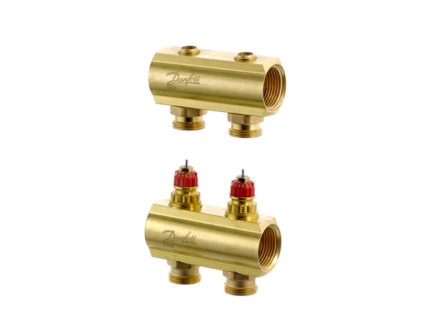Danfoss FBH-Manifold 2 loops without flowmeter 088U0502