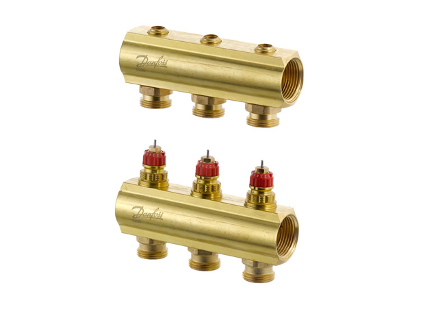 Danfoss FBH-Manifold 3 loops without flowmeter 088U0503