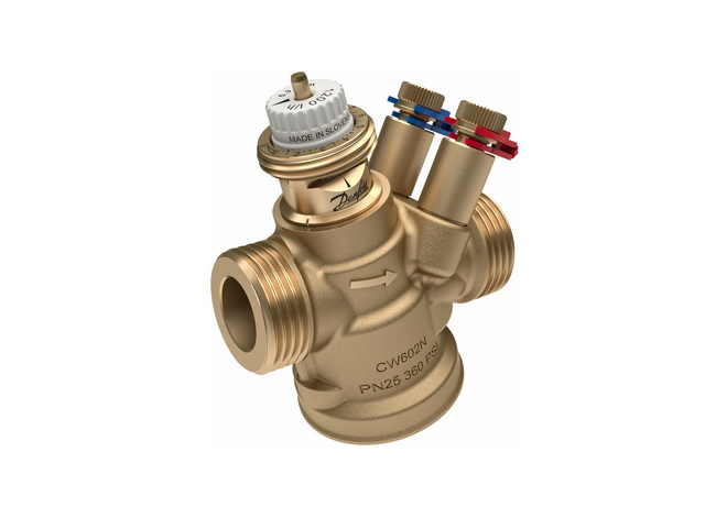 Danfoss Pressure independent control valve ABQM 4.0 DN20, 120-1200 l/h, with test plugs 1"AG 003Z8203