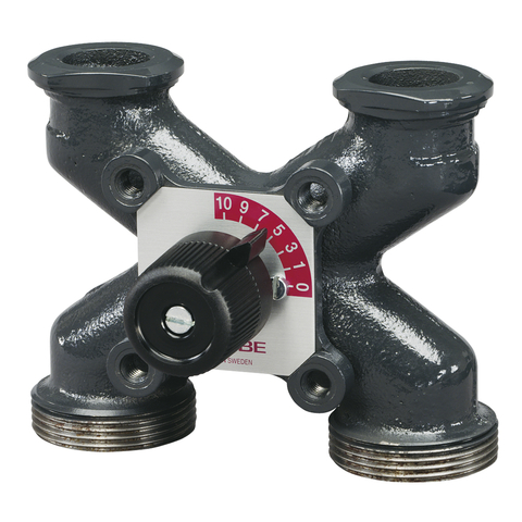 ESBE 4-Wege H-Mischer 4HG DN25, Kvs8, AG 1.1/2", PF 1.1/2" 11350100