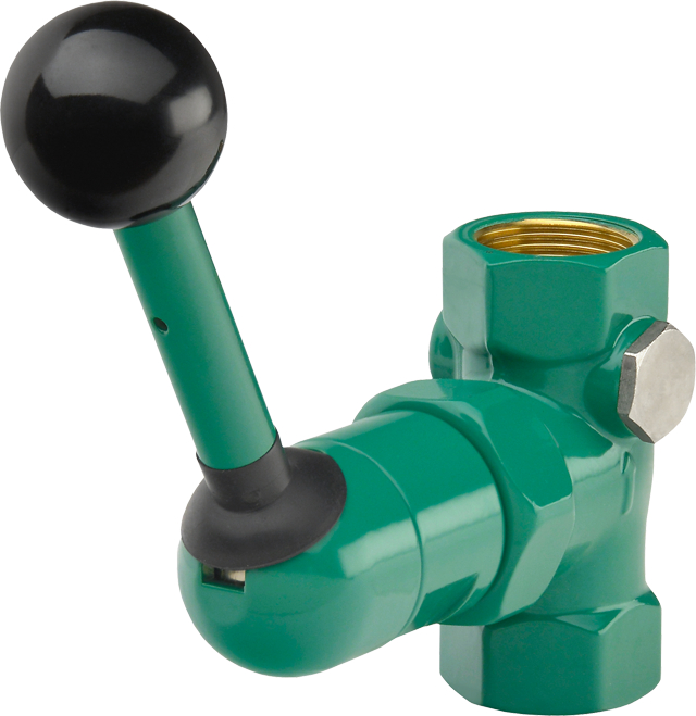 KWC Franke Emergency shower, for surface mounting with drain opening, closed by plug, tilt lever with ball handle 2000101127