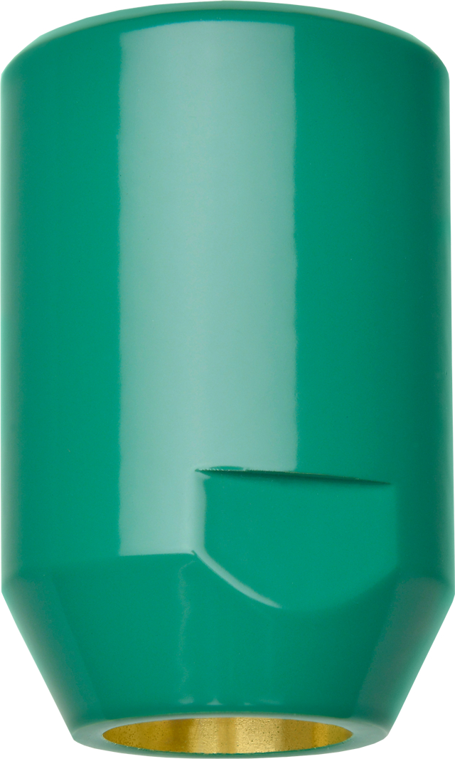 KWC Franke Pommeau de douche d‘urgence DN 20, avec vidage automatique, en laiton avec revêtement en EPS vert (RAL 6032). Conforme aux exigences de la norme EN 15154, partie 1. Débit volumétrique d‘environ 65 l/min à 1 bar de pression, et d’environ 110 l/m