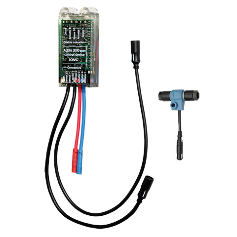 KWC Franke Electronic module EM5 with ID 02030 and electronic T-distribution. For connection in water management system AQUA 3000 open, 24 V DC. 2030041916