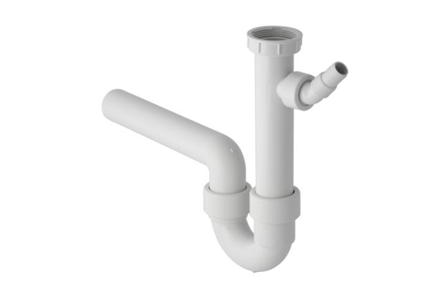 Geberit Spueltisch-Ablauf G1 1/2x50 mm weiss in PP Objektmodell fuer ein Becken 152711111