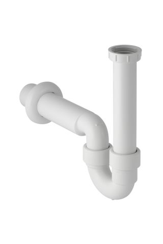 Geberit Ausgussbecken-Ablauf d 50 mm weiss in PP mit Anschlussgewinde 152741111