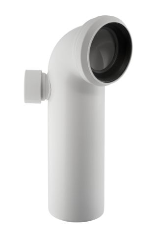 Geberit WC-Ablaufbogen 90 Grad in PP links mit eingeschweisstem Gewindestutzen 152616111