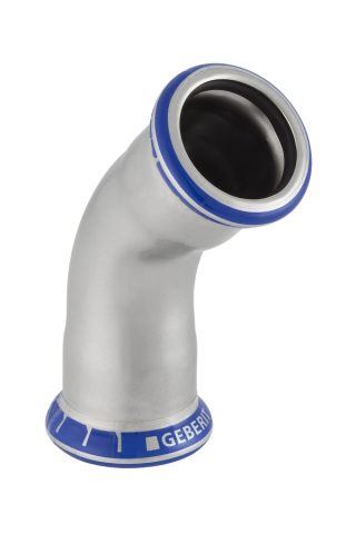 Geberit Mapress Bend 45 degrees  diameter 22 CrNiMo steel  30604