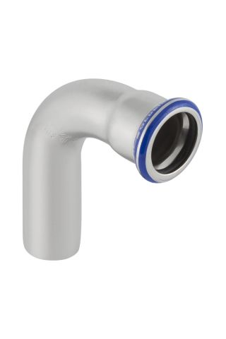 Geberit Mapress Bogen 90  Grad d 42 m.Einschubende LABS-frei(Cr-Ni-Mo-Stahl) 83307