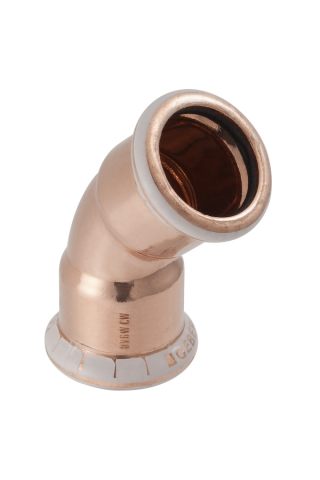 Geberit Mapress Copper Bend 45 degrees  diameter 22  60604