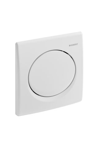 Geberit UR Betaetigungsplatte  Design Samba weiss alpin Kunststoff pneumatisch 241319111