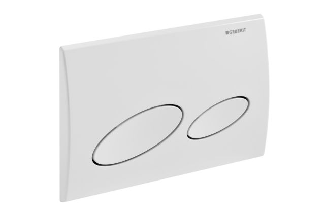 Geberit Kappa20 flush plate for dual flush from top/front alpine white-white for dual flush 115228111