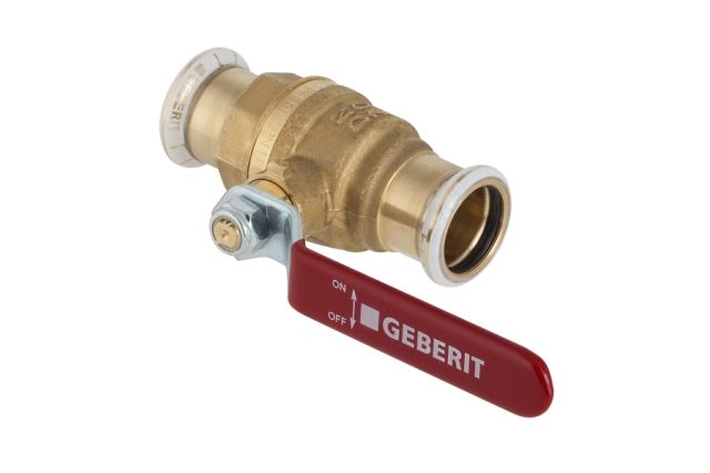 Geberit Mapress Ball valve with pressing socket diameter 22 (Ms) 94924