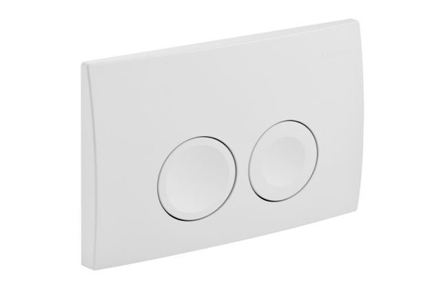 Geberit Delta21 Betaetigungsplatte  weiss alpin fuer 2-Mengen-Spuelung 115125111