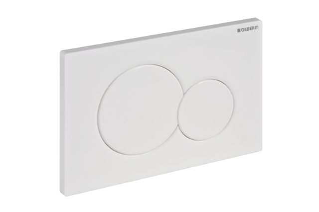 Geberit Sigma01 Betaetigungsplatte weiss alpin fuer 2-Mengen-Spuelung 115770115