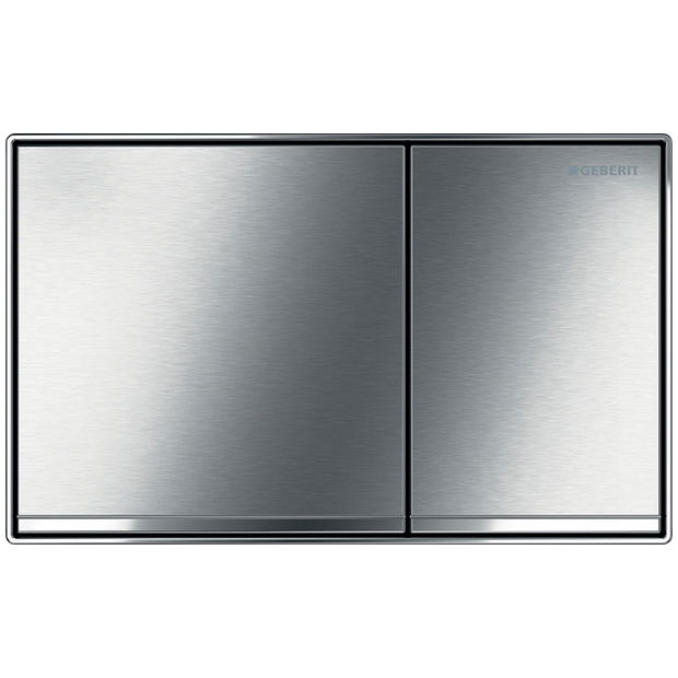 Geberit BetPl. Sigma60, für 2-Mengen-Sp. Chrom gebürstet 115640GH1