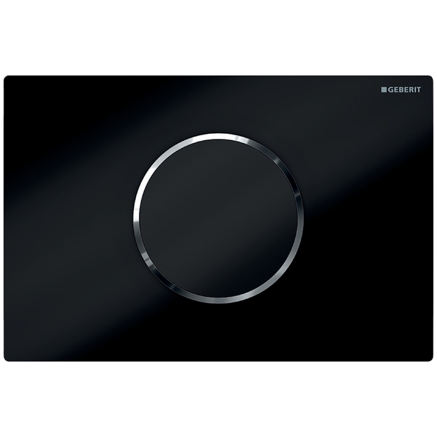 Geberit Toilet control Electric /Battery Sigma10 infrared black/gloss-chrome/black 115908KM1