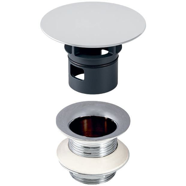 Geberit Ablaufventil mit freiem Auslauf 1 1/4\" x 50mm hochglanz-verchromt 152050211