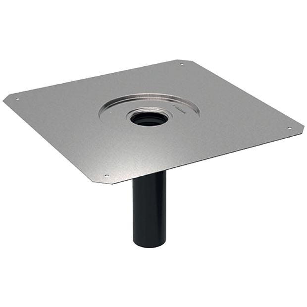 Geberit Pluvia Dampfsperrenanschluss d56 12l/s CrNi-Stahl 1.4301 359113001