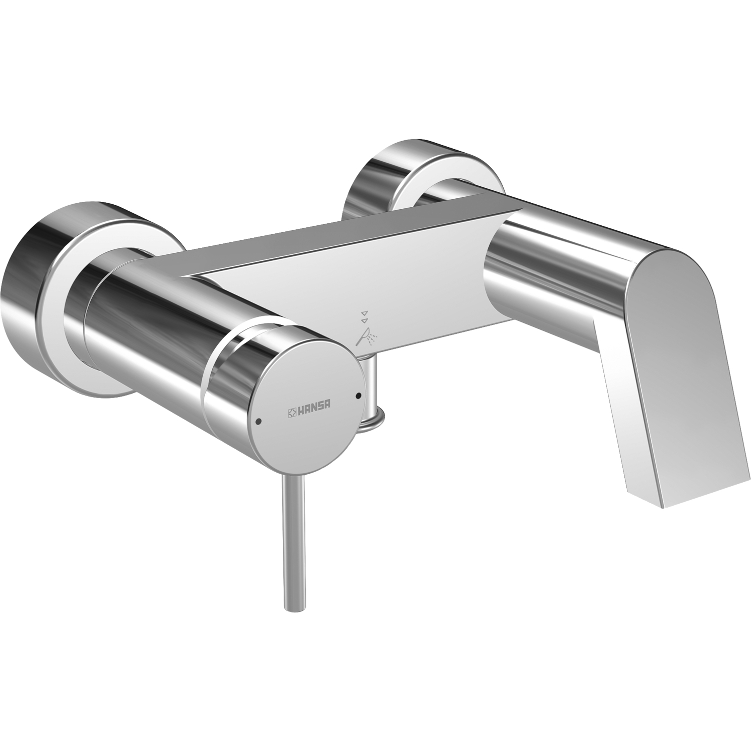 Hansa Einhand-Wannen-Batterie fuer Wandaufbau Hansastela chrom 57742101 3x lieferbar