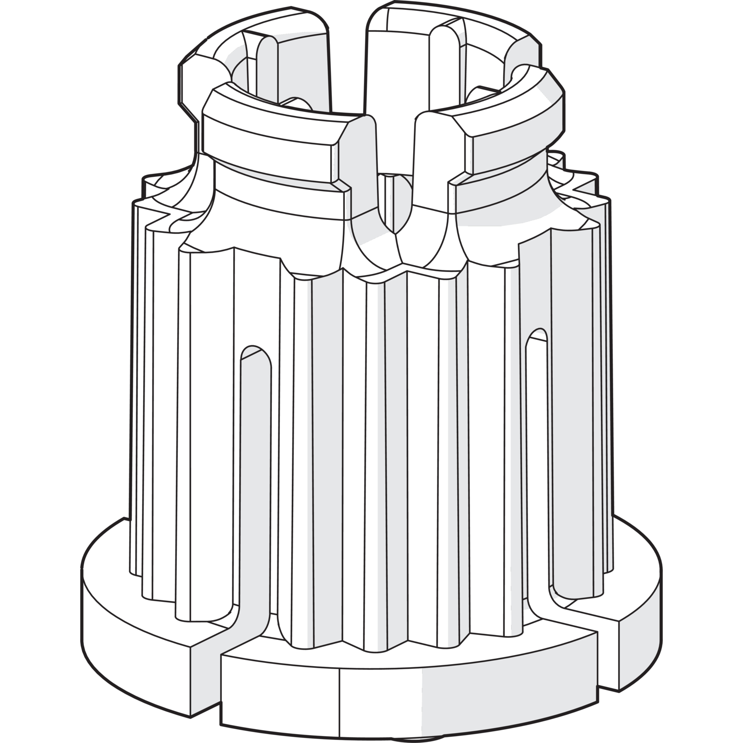 Hansa  Locking bush white 59910235