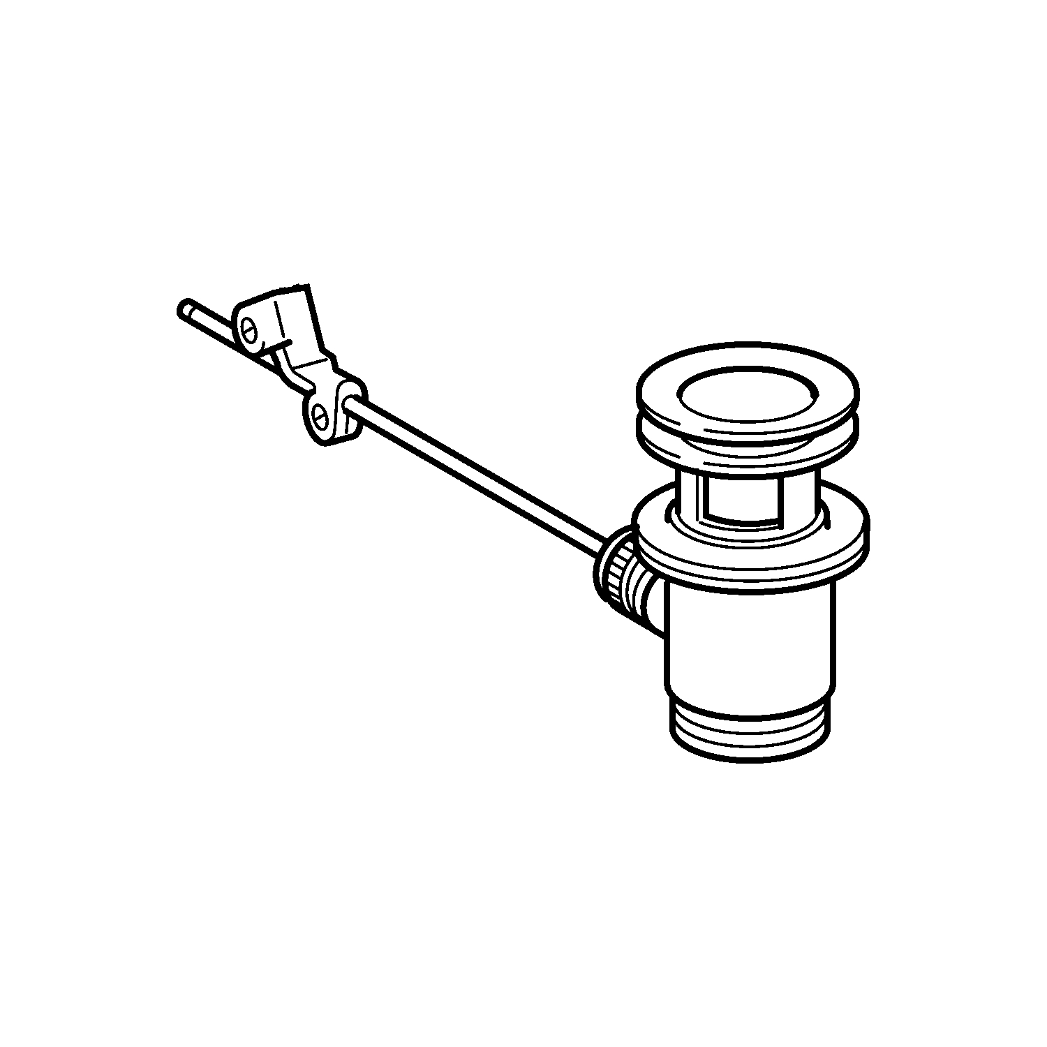 Hansa  Pop-up waste and draw-rod chrome 59911441