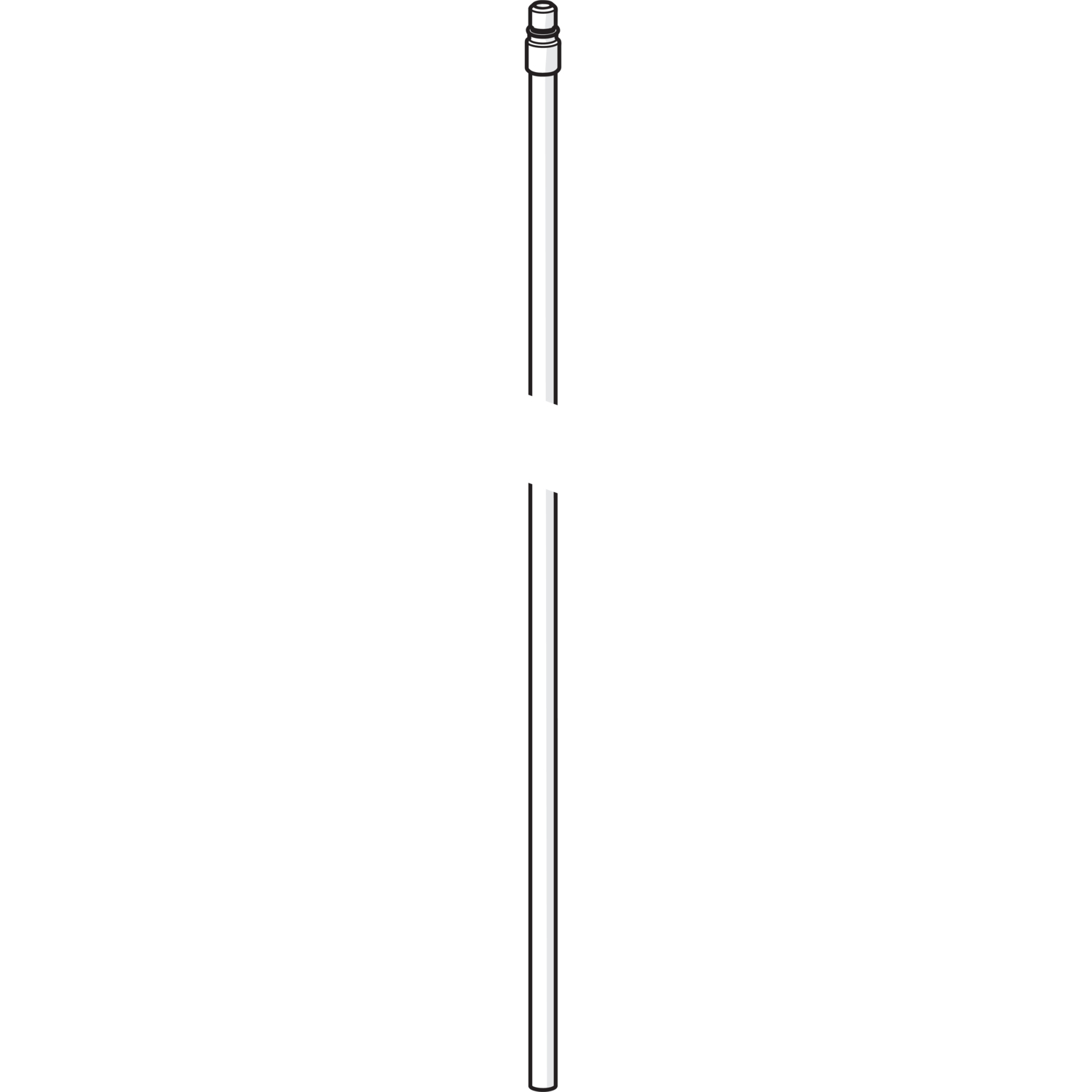 Hansa  Connection  pipe M8 x 1, 560 mm chrome 59912806