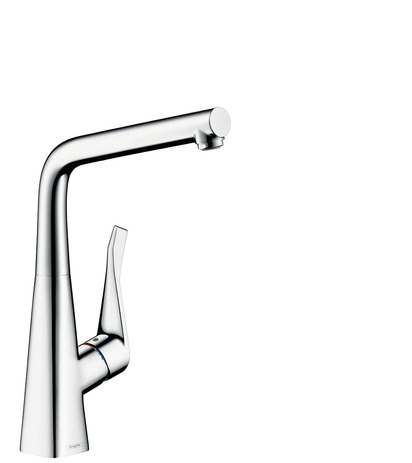 Hansgrohe Spültischmischer Metris Schwenkauslauf edelstahl-optik 14822800