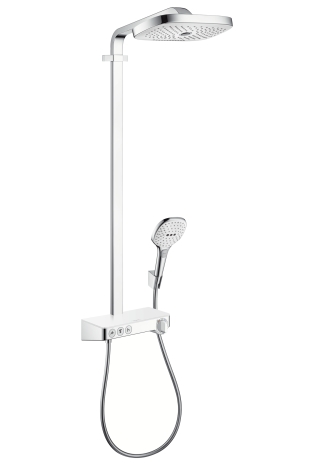 Hansgrohe Showerpipe Raindance Select weiss chr m.Kopfbrause Raindance E Air 3jet 300mm 27127400