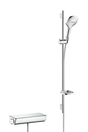 Hansgrohe Ecostat select combi set 0.90 w Raindance Select E 120 3jet hand shower 900mm white chr. 27039400