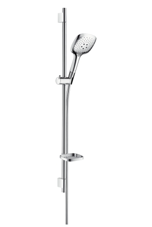 Hansgrohe Raindance Select E 150 3jet hand shower Unica S Puro wall bar 900mm chrome 27857000