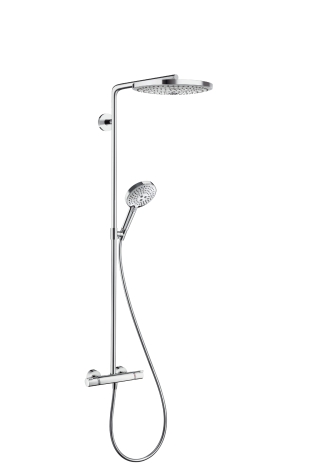 Hansgrohe Raindance Select S 300 2jet Showerpipe chrome w overhead shower Raindance S 300 2jet 27133000