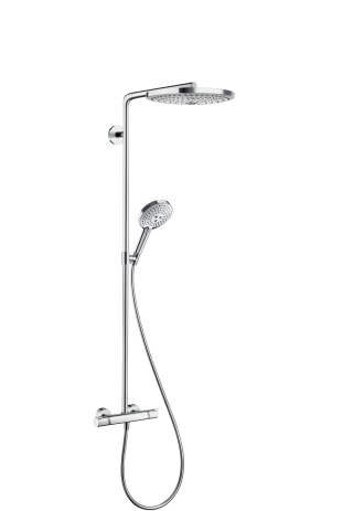 Hansgrohe Showerpipe Raindance Select chrom mit Kopfbrause Raindance S 300 2jet 27133000