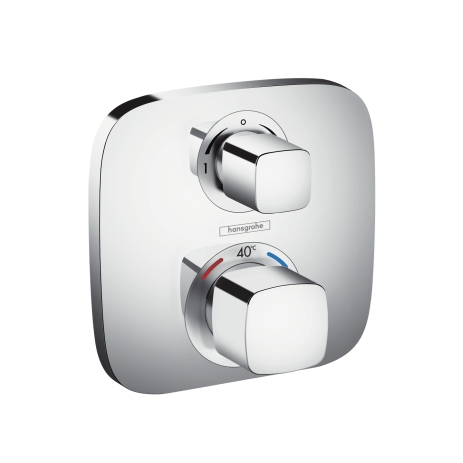 Hansgrohe Thermostatic mixer f concealed install.  Ecostat E set f 2 functions chrome 15708000