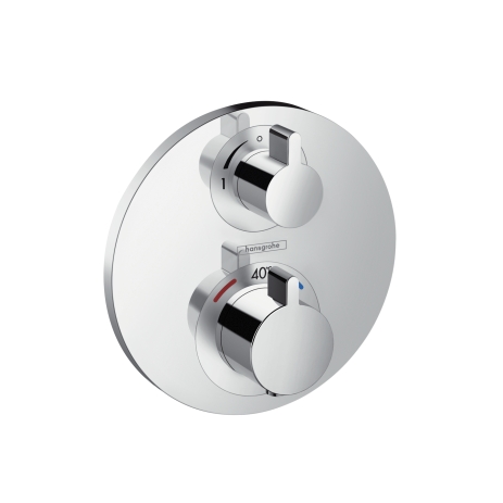 Hansgrohe Thermostat Unterputz Ecostat S Fertigset 1 Verbraucher chrom 15757000