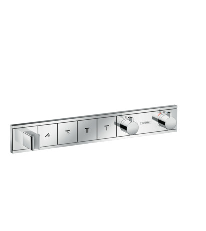 Hansgrohe Thermostat Unterputz RainSelect Fertigset 4 Verbraucher chrom 15357000